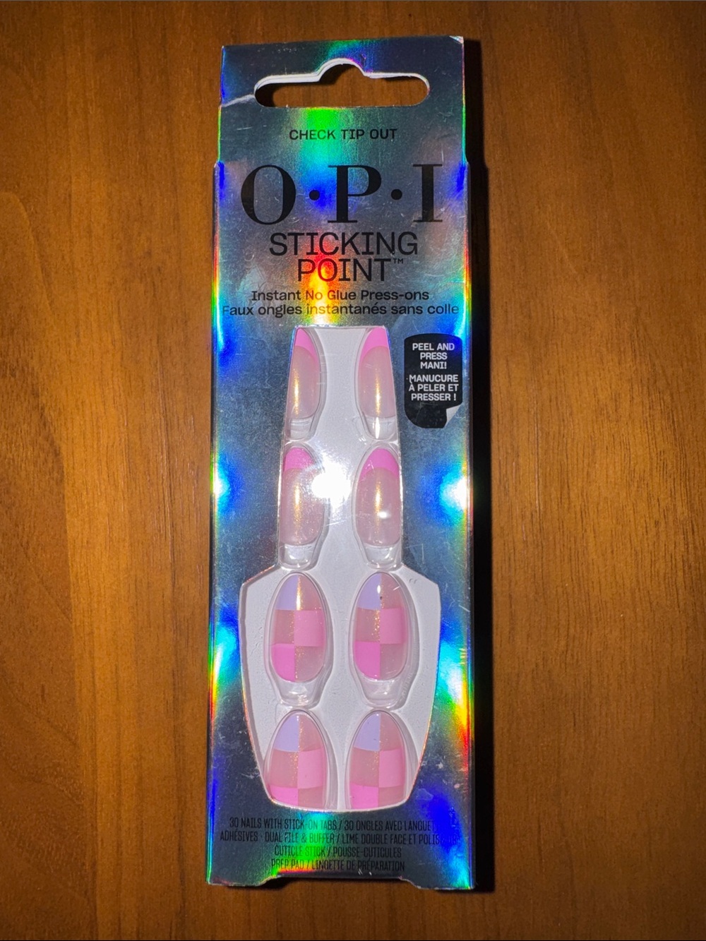 OPI Check Tip Out Press-On Nails